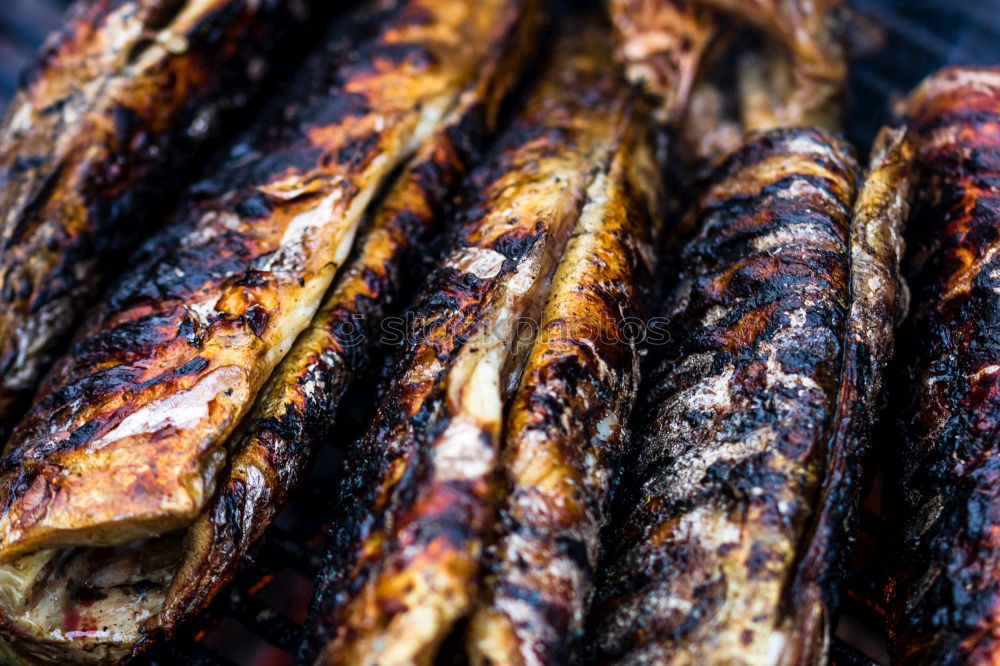 Image, Stock Photo Fish smokehouse, herrings, smoking oven