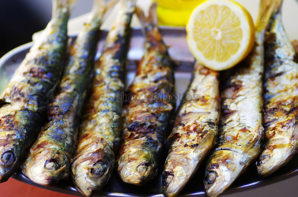 Similar – Image, Stock Photo Fried fish fillet on cast iron pan
