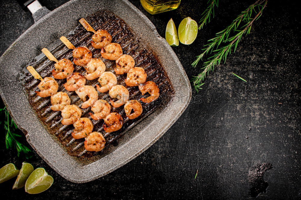 Similar – Image, Stock Photo frying pan with a piece of fried beef