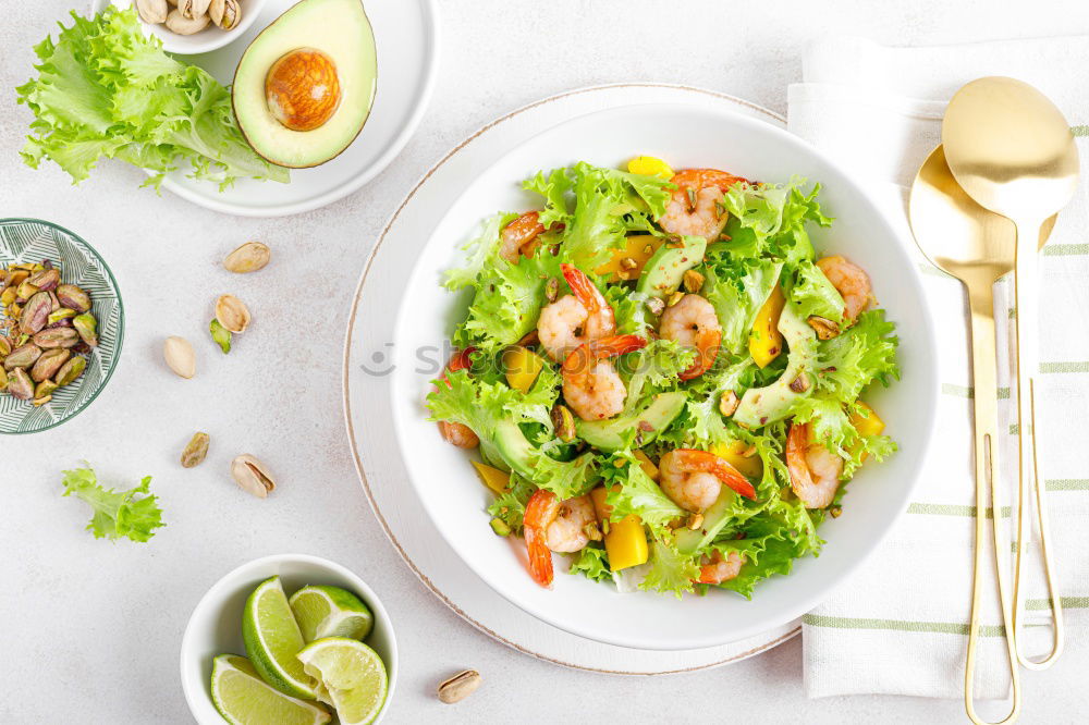 Similar – Image, Stock Photo Quinoa bowl with tomatoes, zucchini and lime