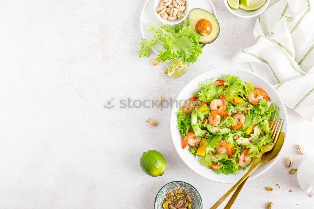 Similar – Image, Stock Photo Quinoa bowl with tomatoes, zucchini and lime