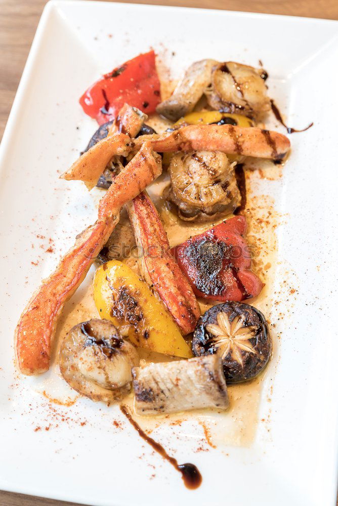 Image, Stock Photo Close-up of delicious Sea food on plate