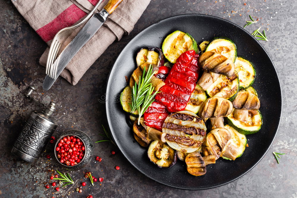 Similar – Image, Stock Photo Grilled sausages in frying pan