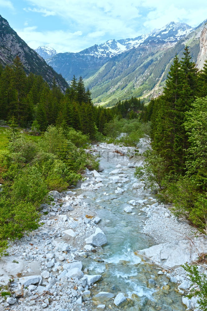 Similar – Image, Stock Photo River in the Andes in Peru