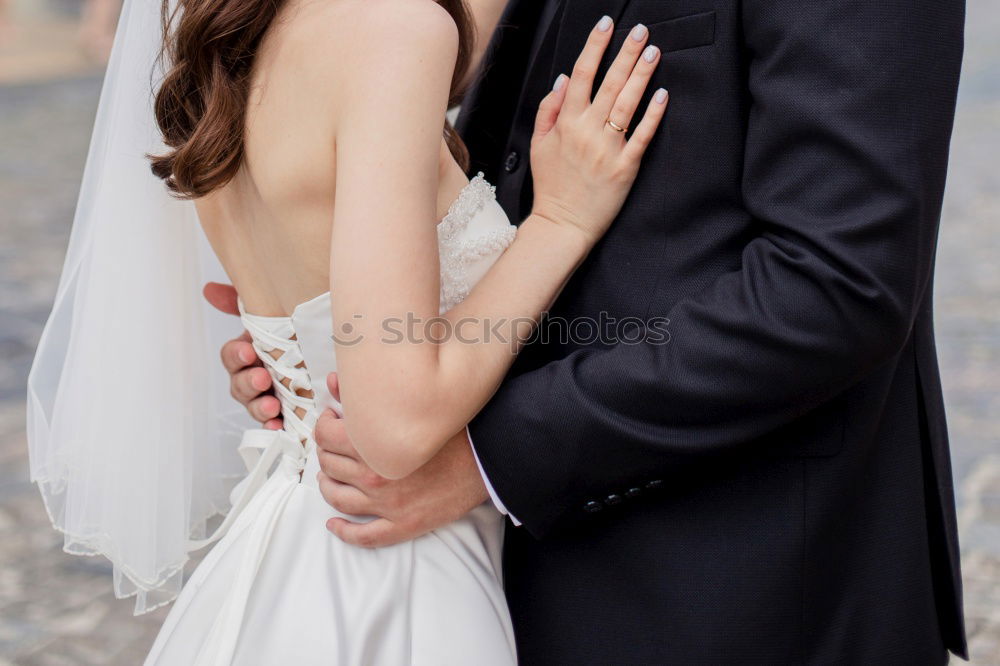 Similar – Image, Stock Photo Bride and groom on wedding ceremony