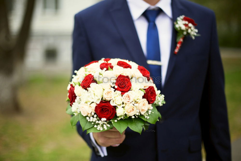 Similar – Image, Stock Photo groom Flower Rose Fashion