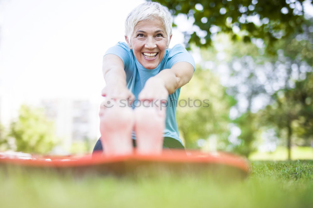 Similar – Image, Stock Photo stretching Lifestyle