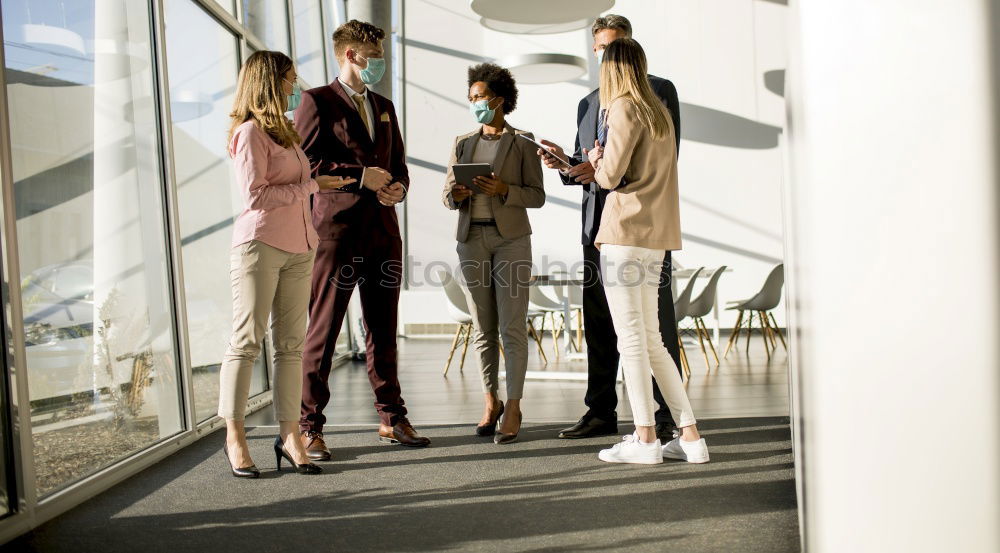 Image, Stock Photo Business women during lunch break