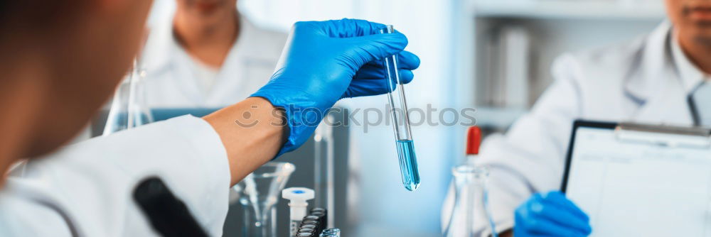 Similar – Image, Stock Photo Hands holding plastic test tube