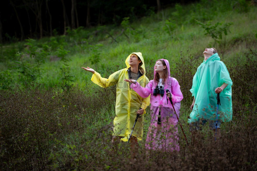 Similar – A group of Friends Standing in the Woods