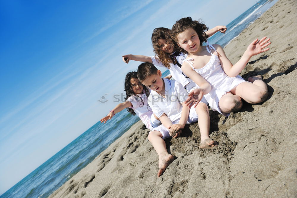 Image, Stock Photo strandkids Child Beach