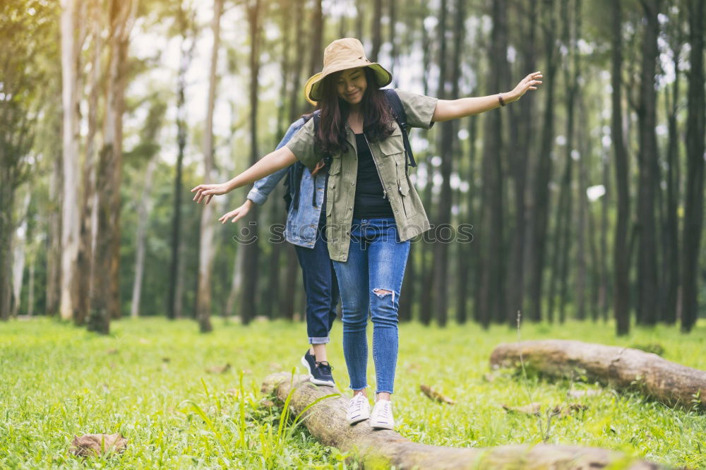 Similar – Image, Stock Photo Woman standing at rural fence