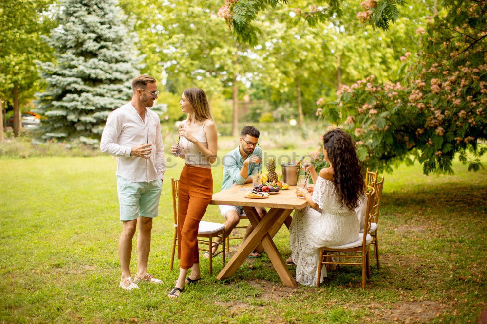 Similar – Image, Stock Photo Family spending vacation time together on a picnic