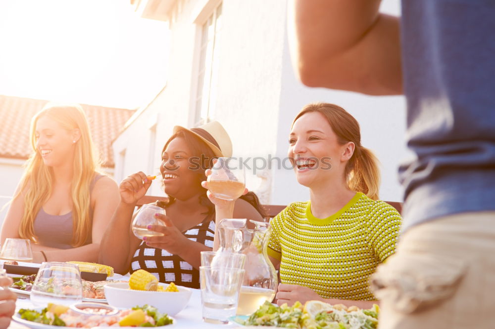 Similar – Image, Stock Photo Happy Young adult couple watching videos on phone