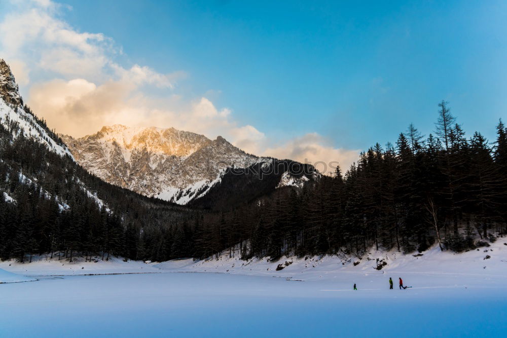 Similar – Cityscape of Arinsal, La Massana, Andorra in winter