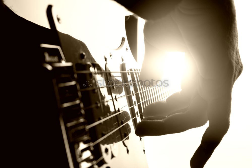 Image, Stock Photo Guitar Playing #1