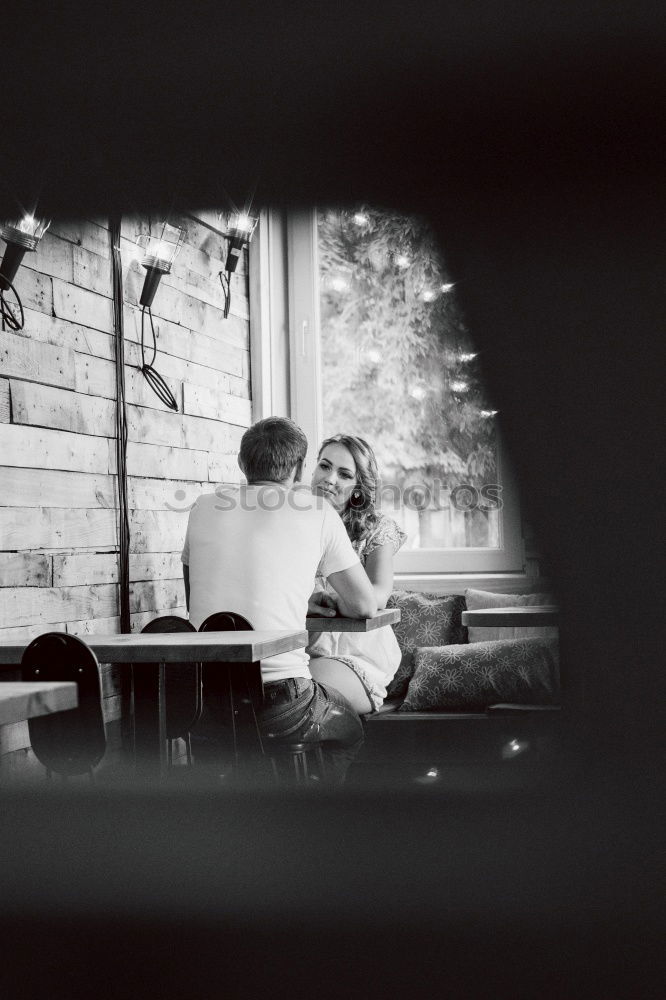 Similar – Image, Stock Photo When he found the box with the old black and white photos, he sank for minutes into holiday memories of his own childhood