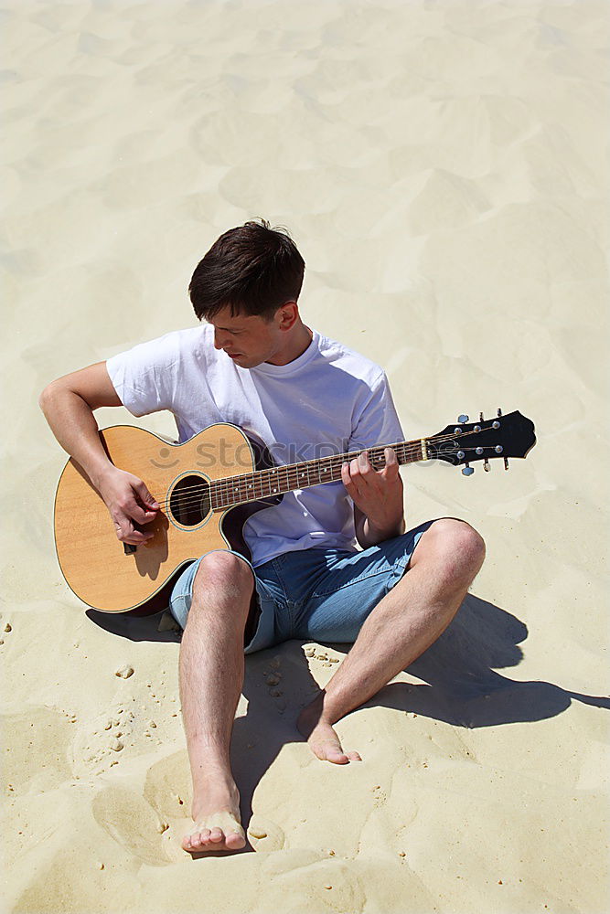 Similar – Image, Stock Photo the guitar and the sea