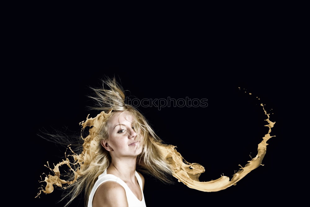 Image, Stock Photo swush Young woman