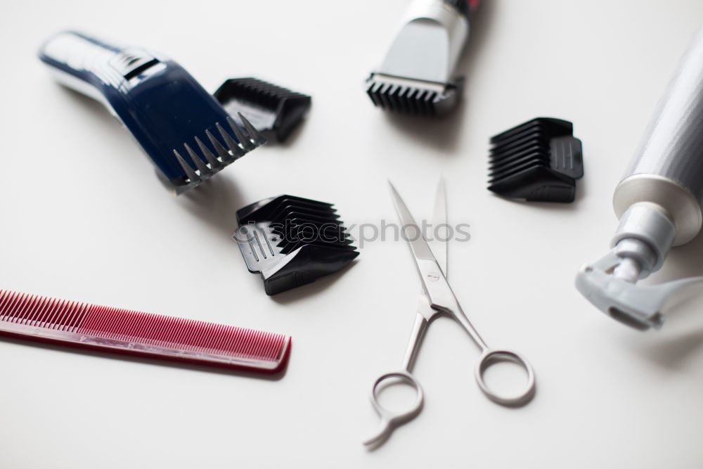 Similar – Image, Stock Photo Set of professional barber scissors