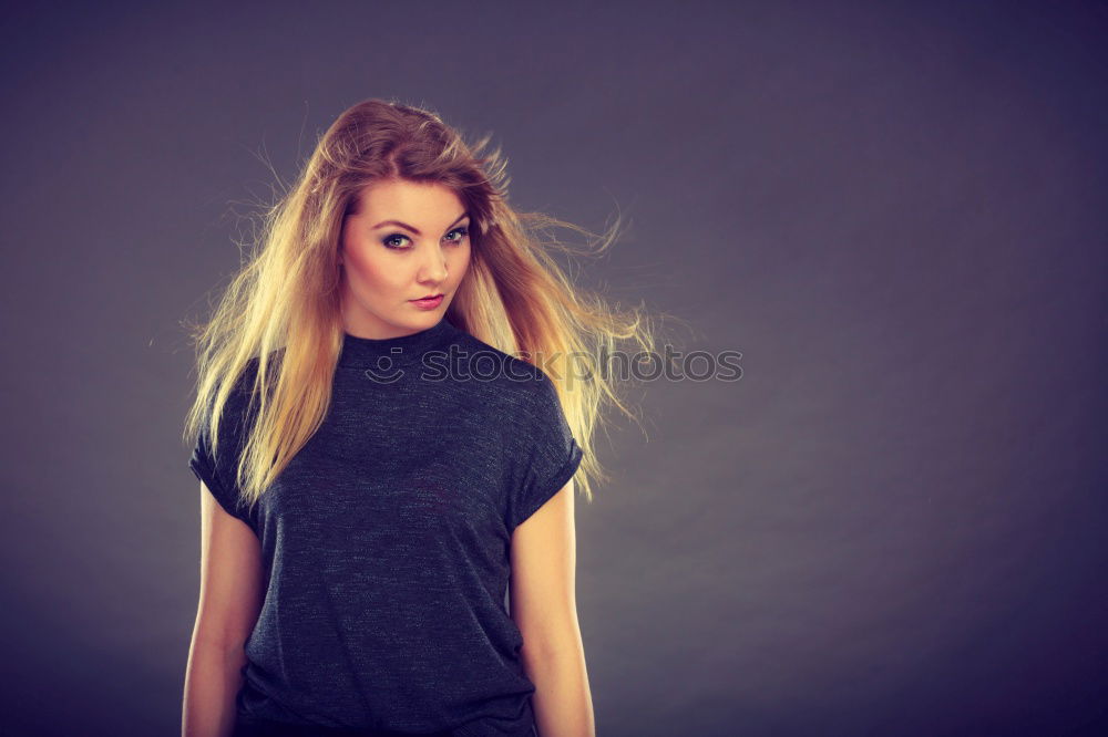 Similar – Image, Stock Photo Beautiful young woman surrounded by confetti