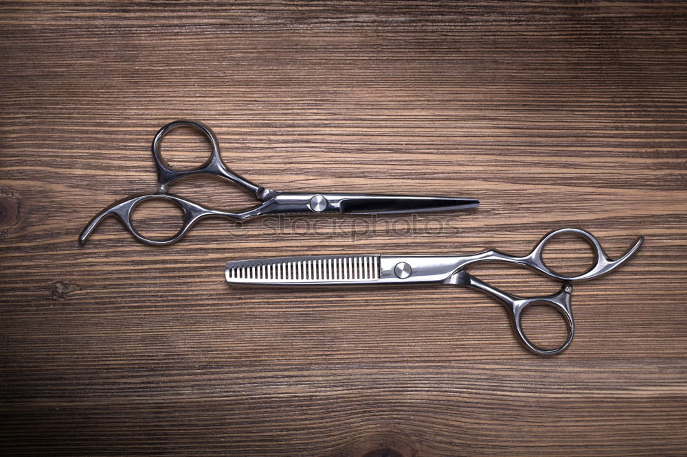 Similar – Image, Stock Photo Set of professional barber scissors