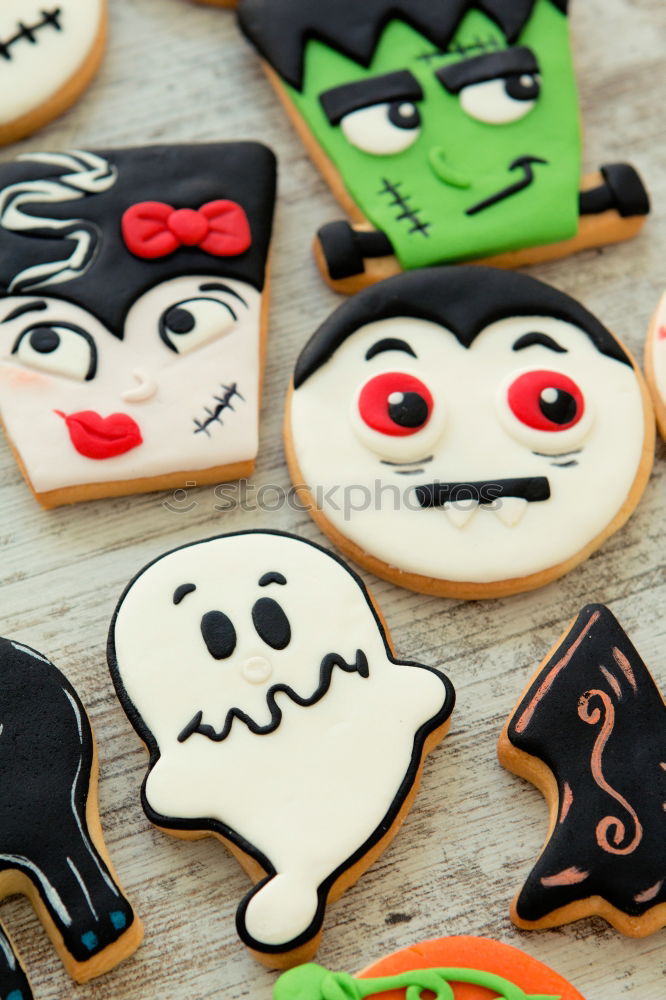 Similar – Halloween cookies with different shapes