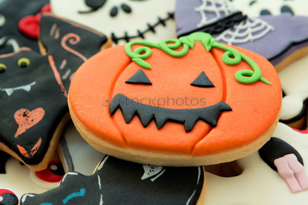 Similar – Image, Stock Photo Happy Halloween Dessert