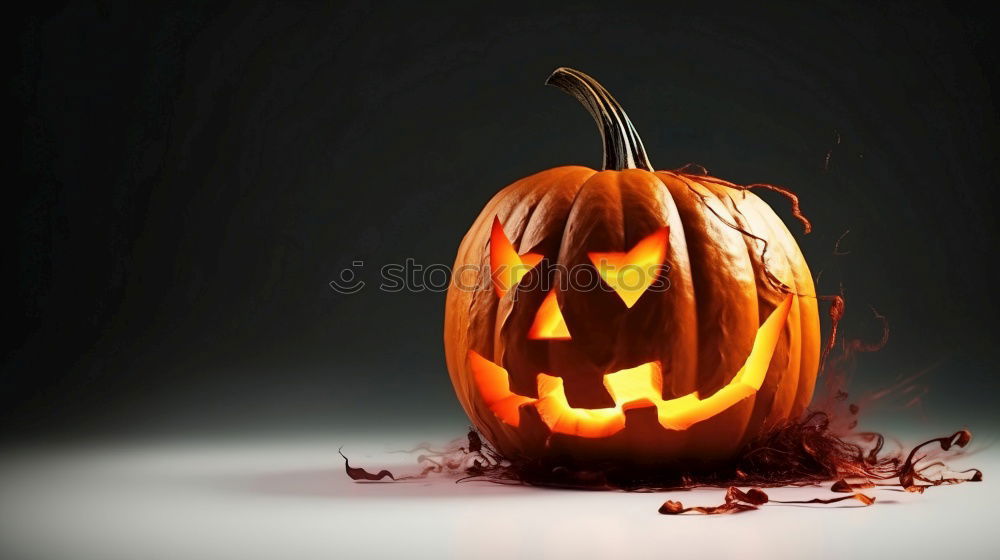 Similar – Halloween pumpkin on wooden table