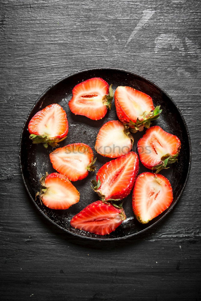 Similar – Image, Stock Photo Red Fresh strawberries in a bowl