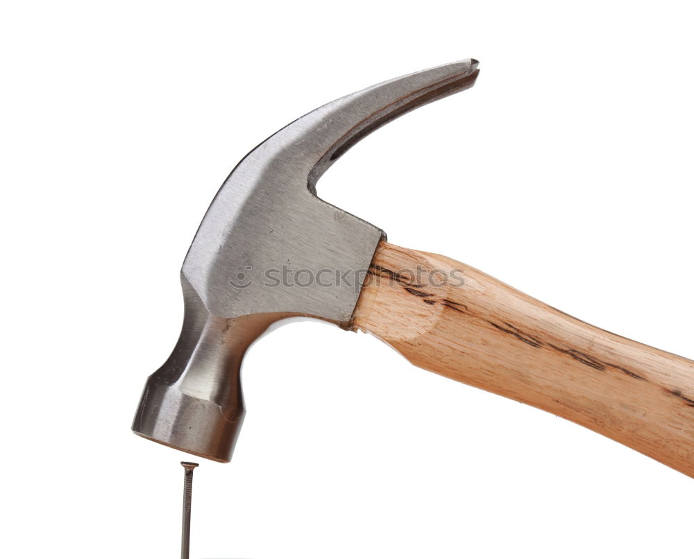 Similar – Image, Stock Photo hand saw is hanging on a nail on a blue wooden wall