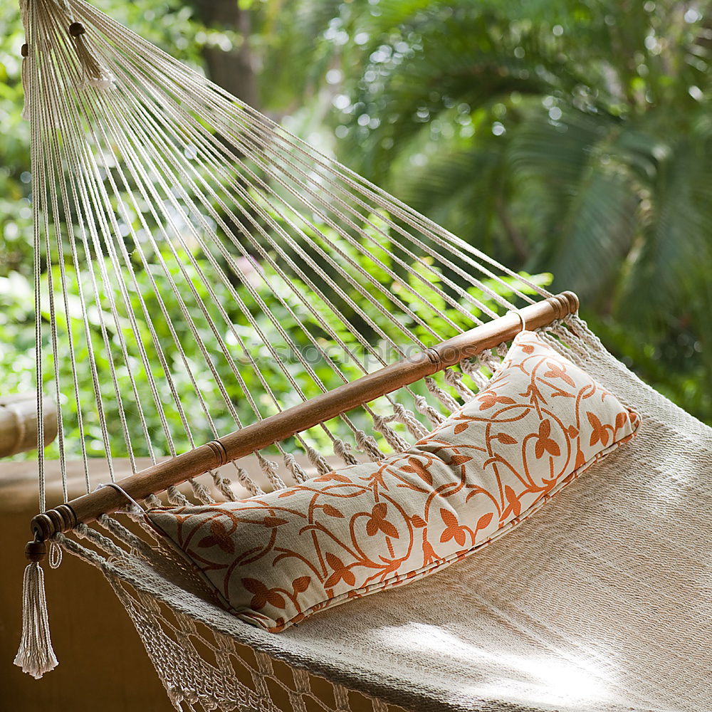 Similar – Image, Stock Photo Colourful hammock between palm trees