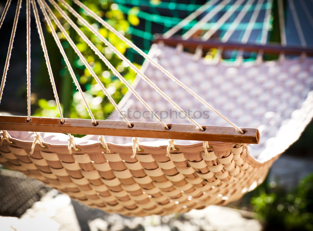 Similar – Young woman relaxing in the hammock in nature