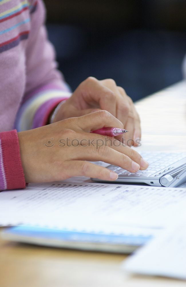 Similar – Image, Stock Photo homework Education School