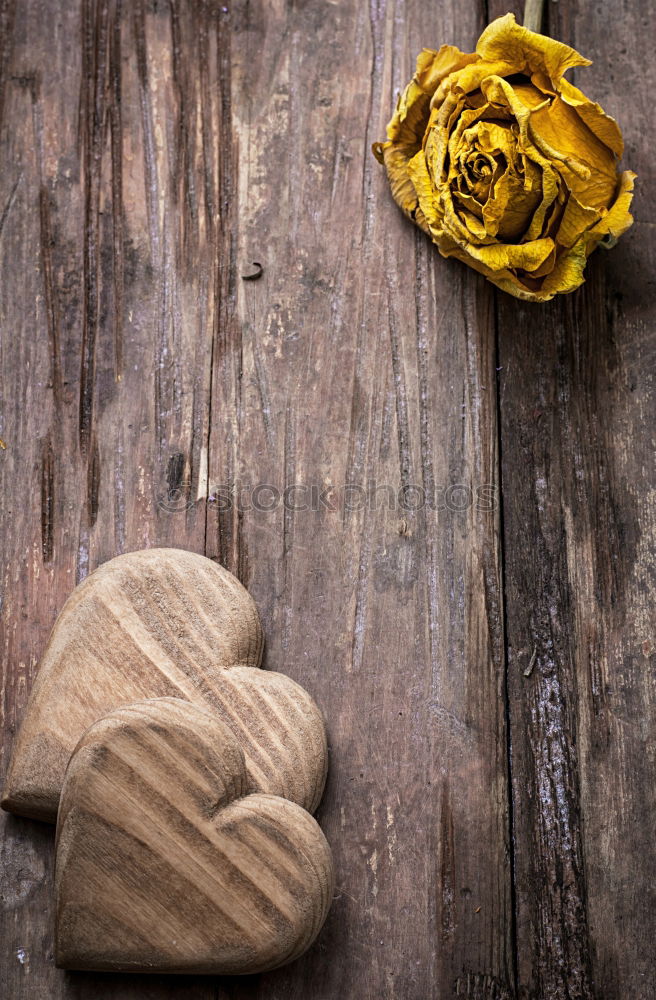 Similar – Stone heart shape on wood