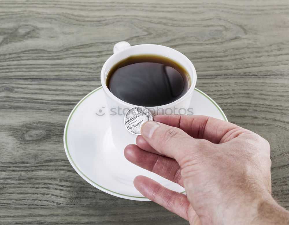 Similar – Image, Stock Photo extra Coffee Cup Fingers