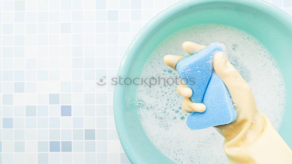 Similar – Image, Stock Photo Nurse with mouth guard examines laboratory sample