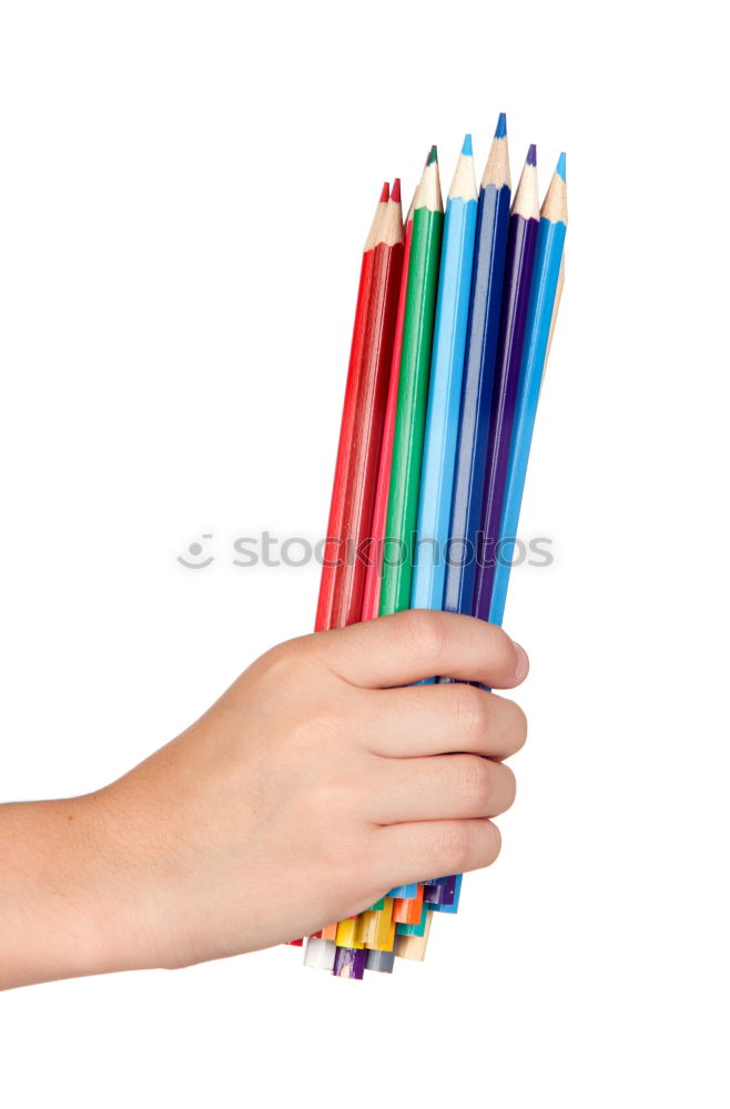 Similar – Variety, colourful pencils in a toy watering can