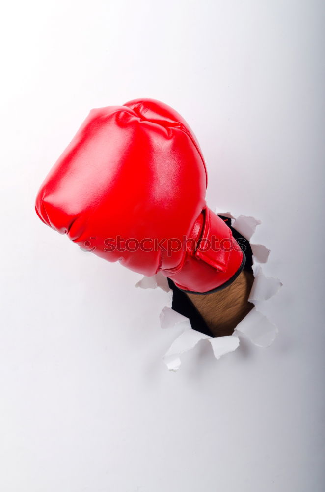 Similar – Image, Stock Photo pair of red gloves for kickboxing