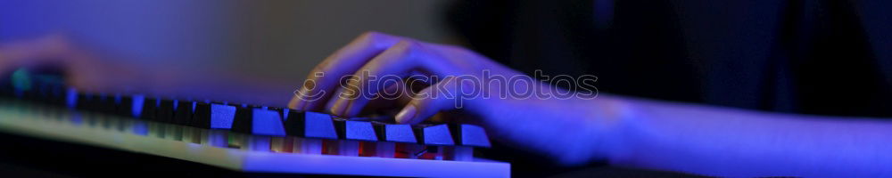 Similar – Image, Stock Photo blue light Disco Party