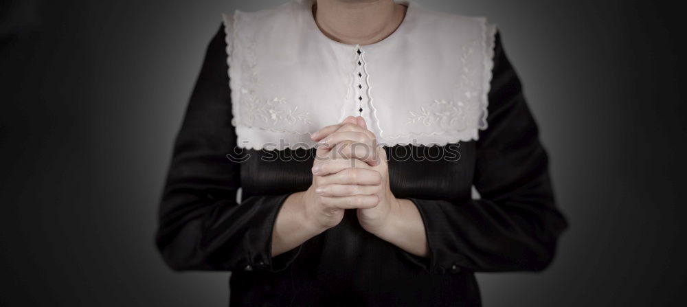 Medieval maid holding flowers