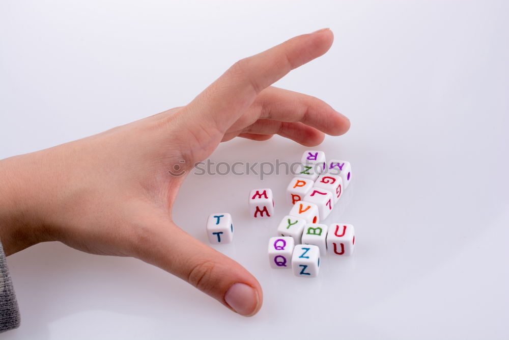 Similar – Image, Stock Photo Toddler with building blocks