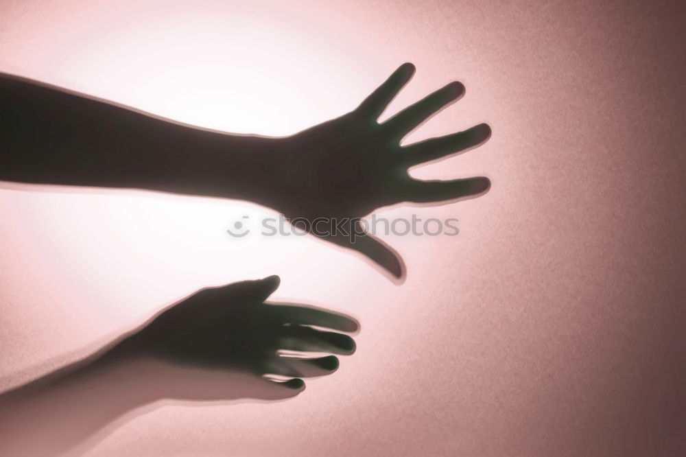 Similar – Shadow Bird Hand Fingers