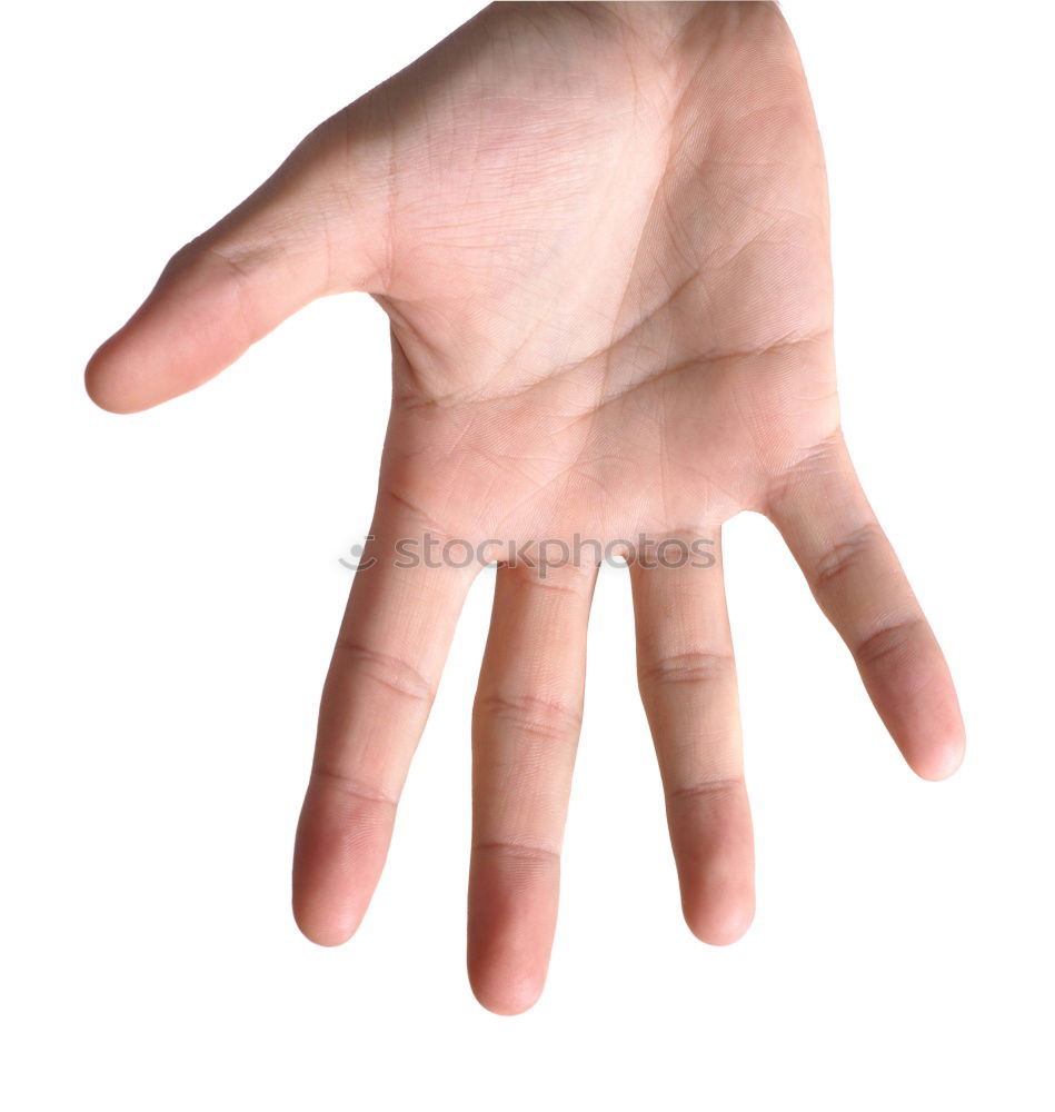 Image, Stock Photo myHand Fingers Power