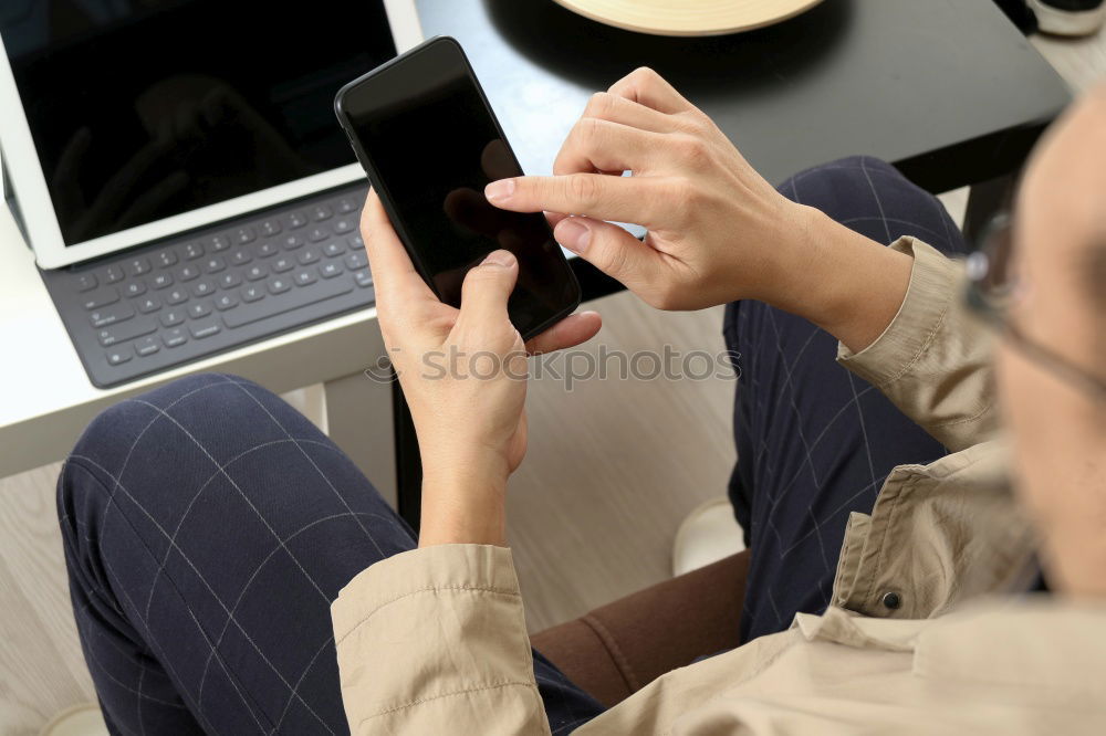 Similar – Image, Stock Photo Girl working on tablet