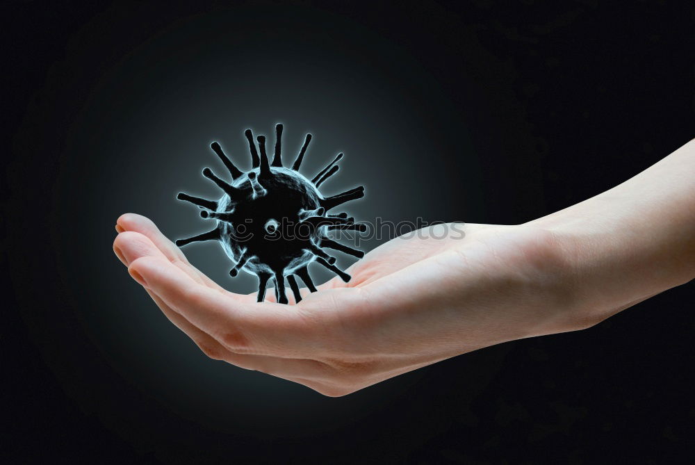 Image, Stock Photo black mouse Hand Fingers
