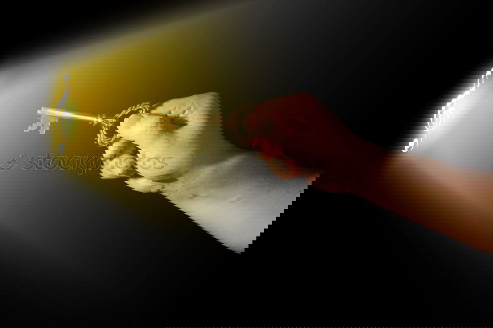 Similar – Image, Stock Photo Crop woman touching lamp