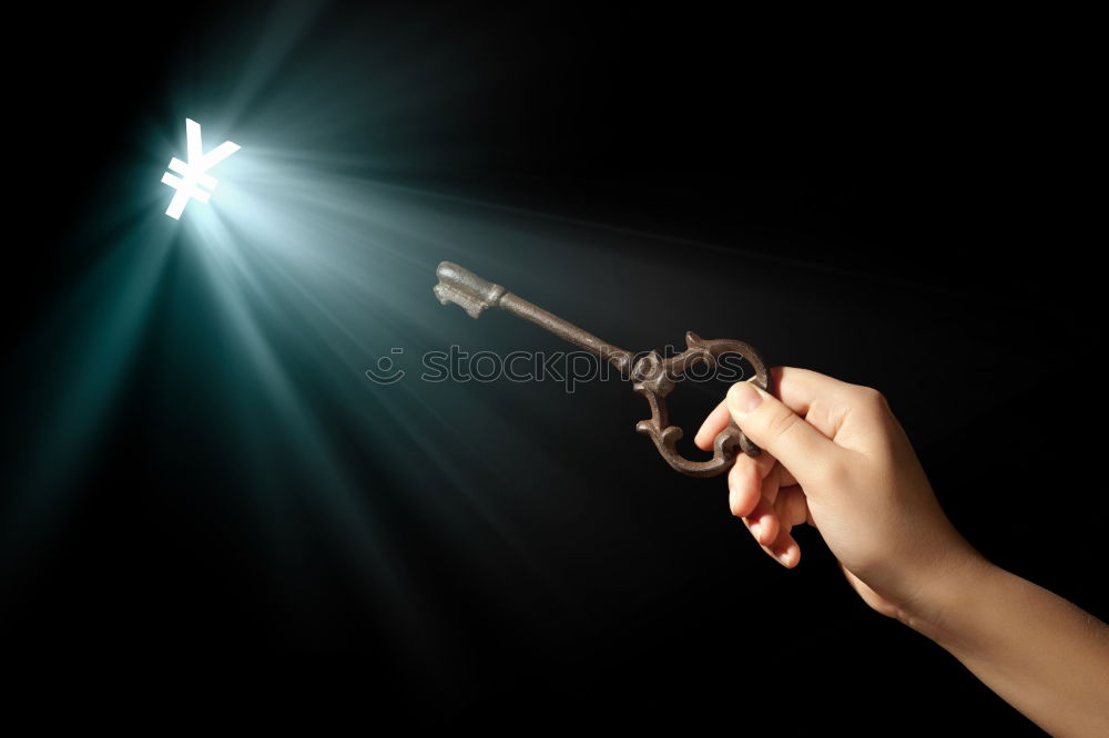 Similar – Image, Stock Photo The girl and the door knocker