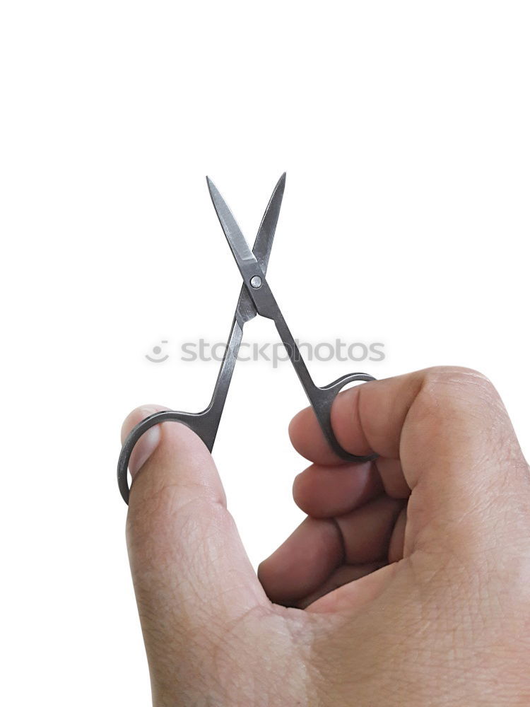 Similar – Image, Stock Photo scissors Hand Fingers