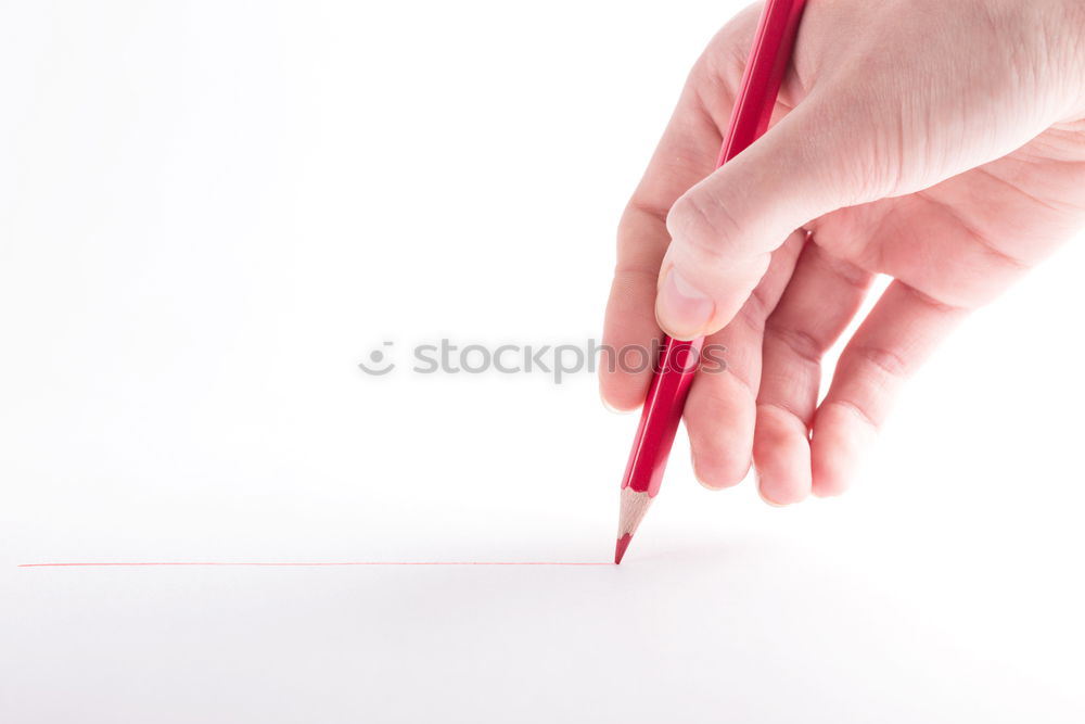 linkshänder Hand Bleistift